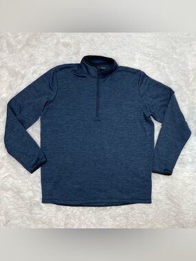 Under Armour Men’s Size LT Large Tall 1/4 Zip Fleece Sweatshirt Blue Loose Fit
